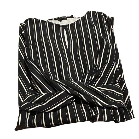 As U Wish size small Black and White Striped Dress like new - Picture 2 of 2